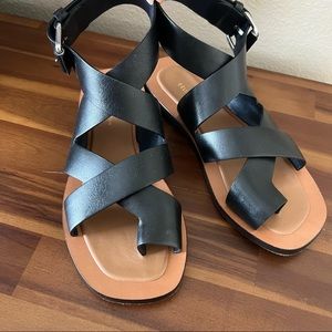 CÉLINE Bam Bam Leather Sandals